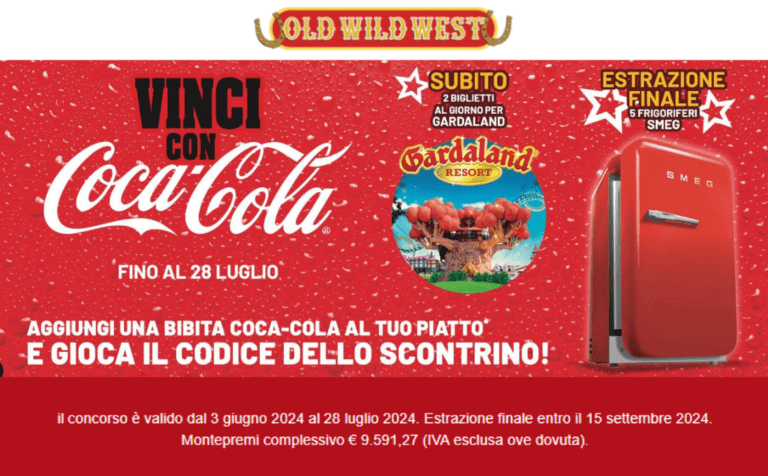 Concorso Vinci Con Coca Cola Old Wild West