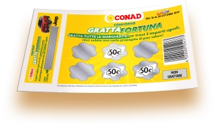 cartolina concorso conad gratta fortuna