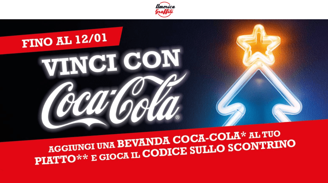 vinci con america graffiti e coca-cola