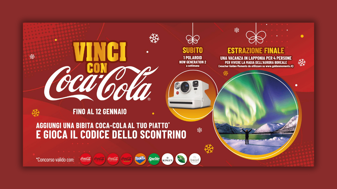 a natale vinci con old wild west e coca-cola